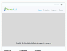 Tablet Screenshot of gene-foci.com